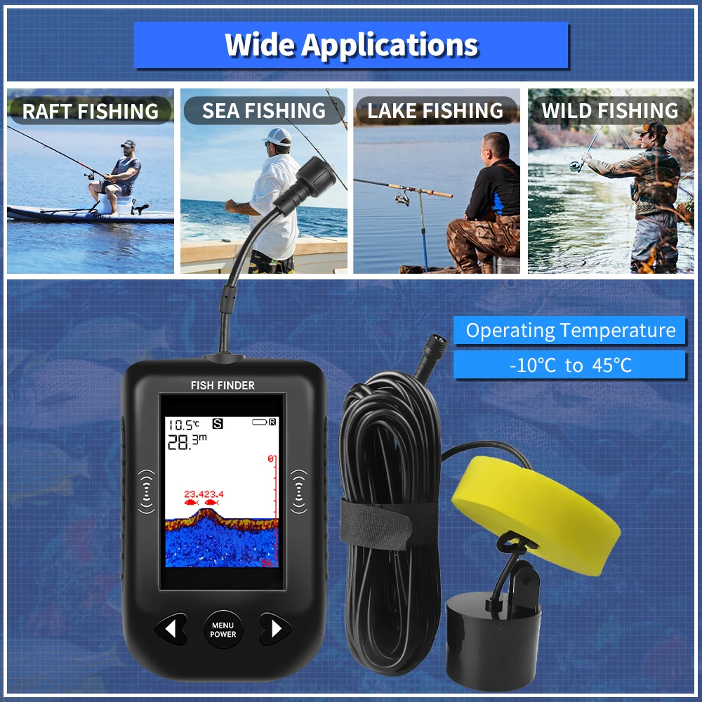 Erchang XF03 Fish Finders 45 D - огляд і ціна Fish Finder Transducer