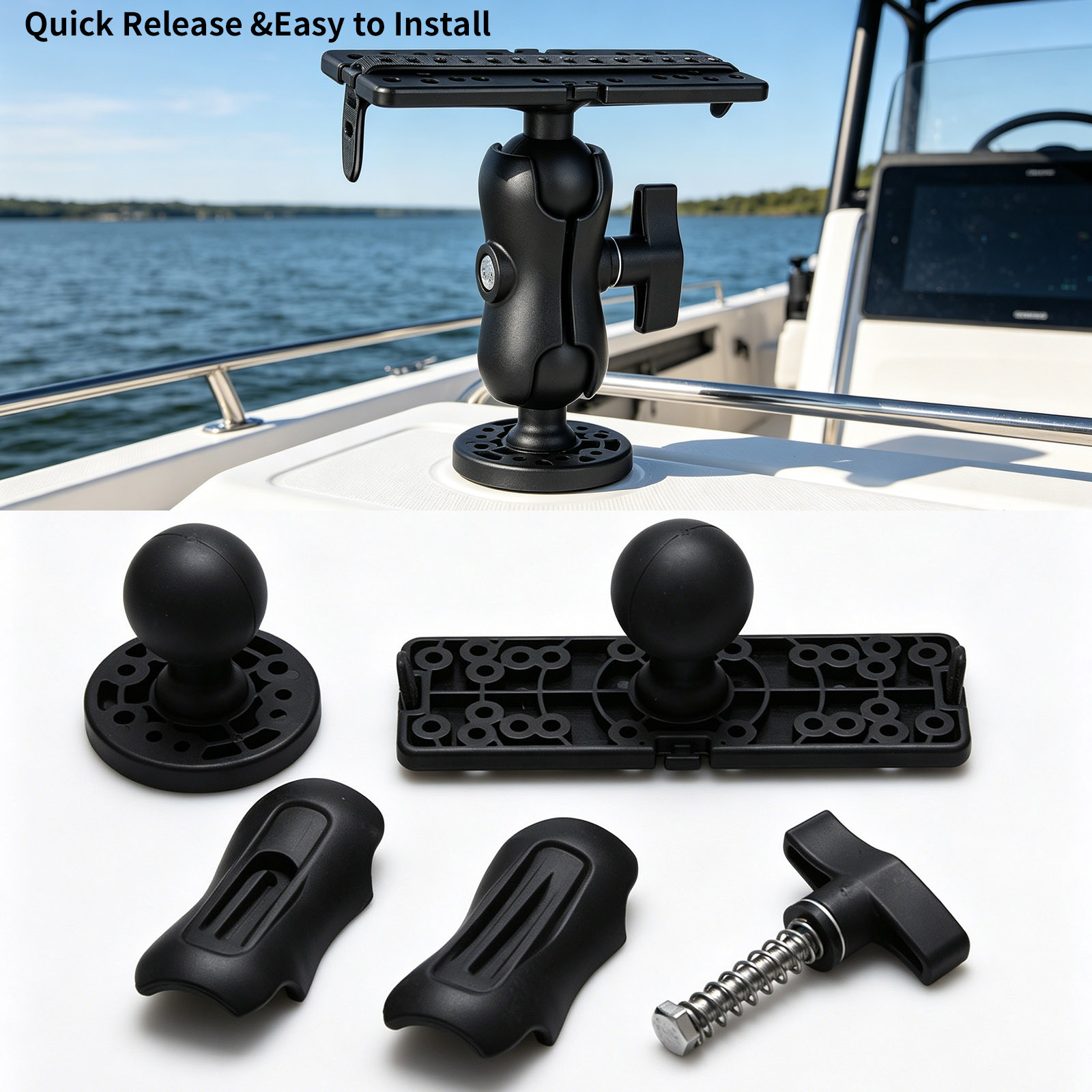 360° Adjustable Fish Finder Mo - огляд і ціна Fish Finder Mount