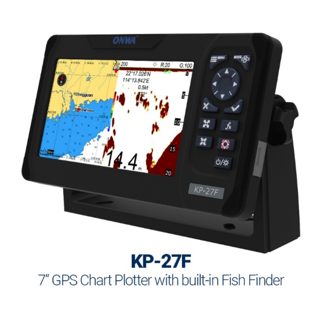 ONWA KP-27F 7-inch Marine GPS  - огляд і ціна Fish Finder